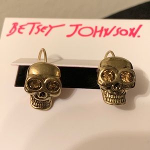 Skull Betsey Johnson Earrings